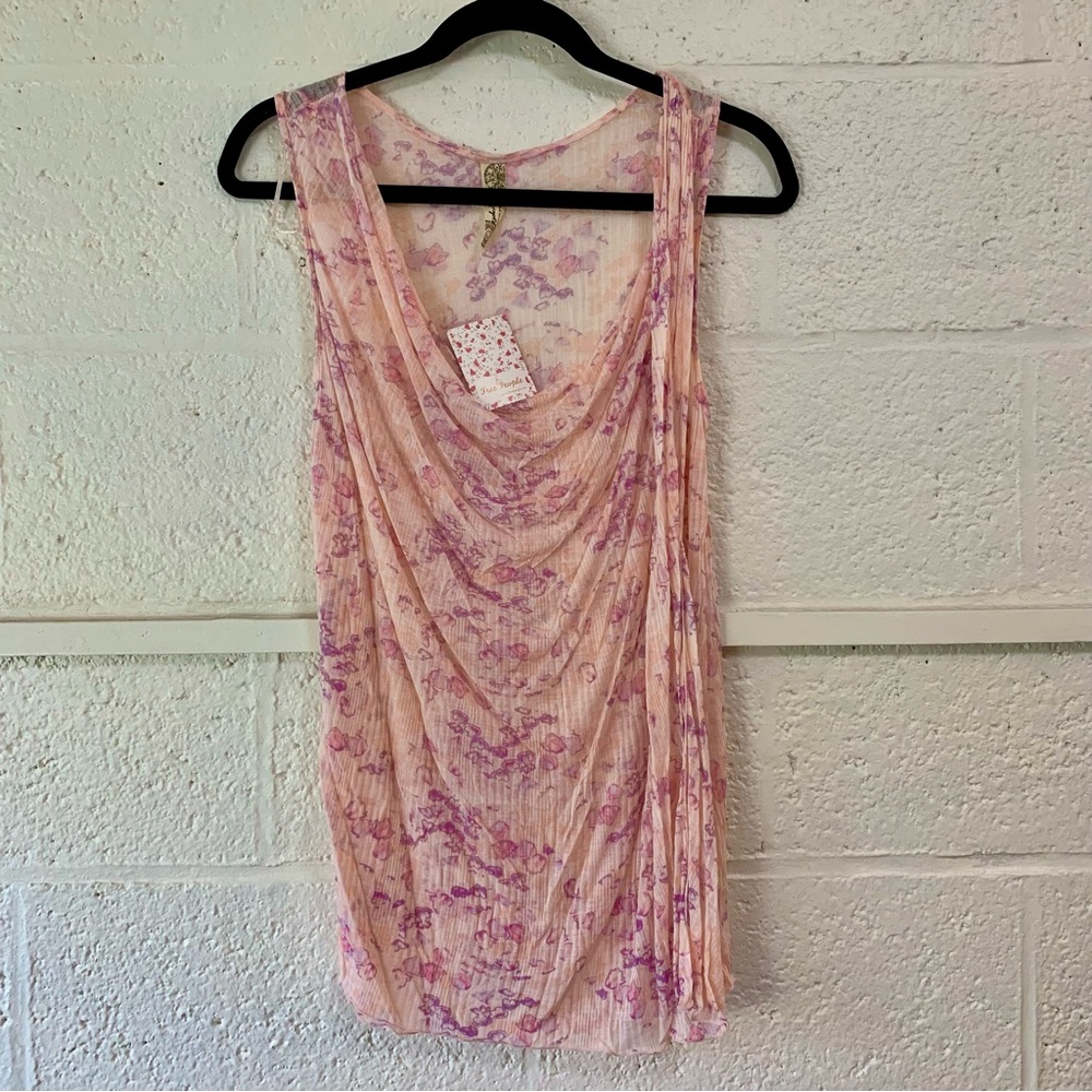 Sheer Floral Free People Top